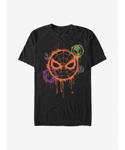 Marvel Avengers Spooky Spider Stencil T-Shirt $9.80 T-Shirts
