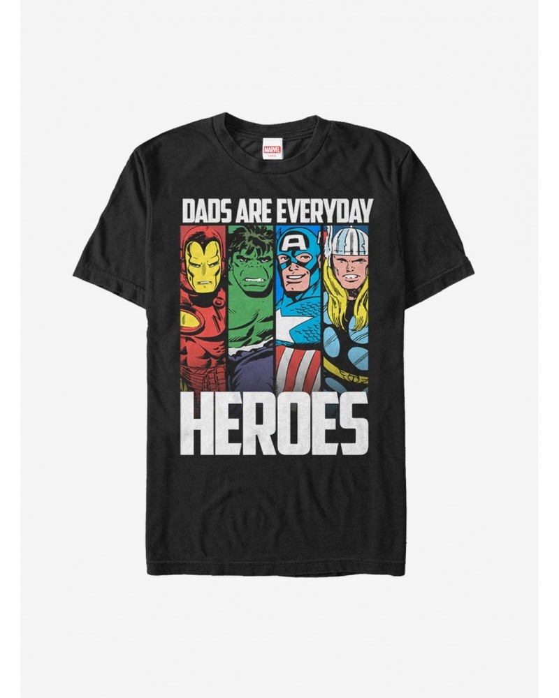 Marvel Father's Day Avengers Everyday Heroes T-Shirt $10.52 T-Shirts