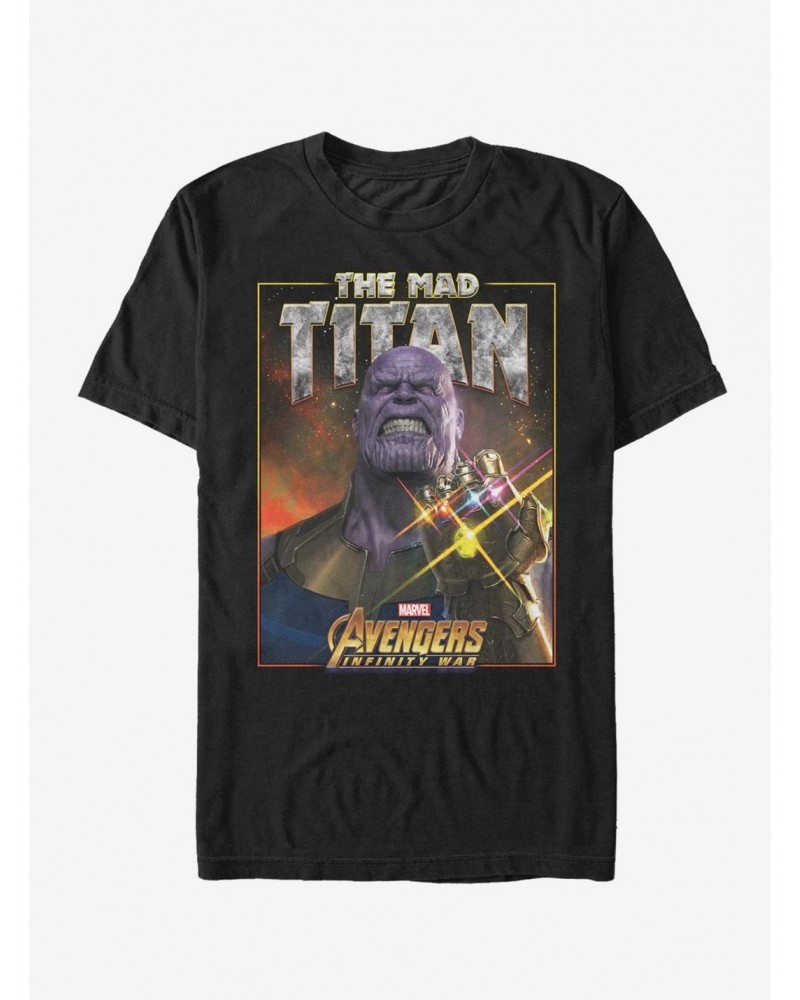 Marvel Avengers: Infinity War Mad Titan Thanos T-Shirt $11.71 T-Shirts