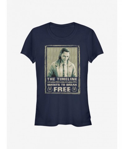 Marvel Loki Break Free Girls T-Shirt $8.47 T-Shirts