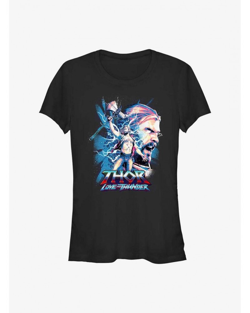 Marvel Thor: Love and Thunder Thor of Asgard Girls T-Shirt $12.45 T-Shirts