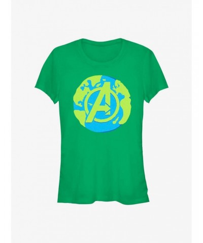 Marvel Avengers Earth Day Avengers World Girls T-Shirt $11.95 T-Shirts