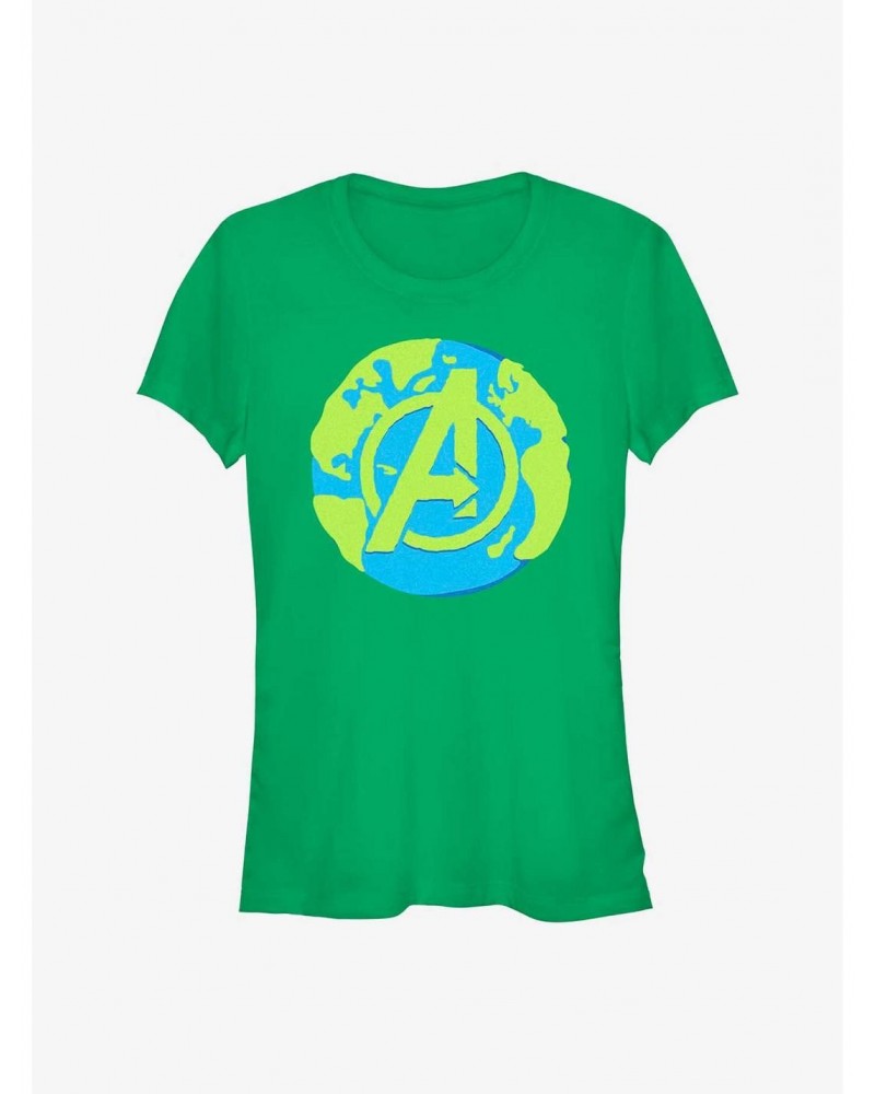 Marvel Avengers Earth Day Avengers World Girls T-Shirt $11.95 T-Shirts