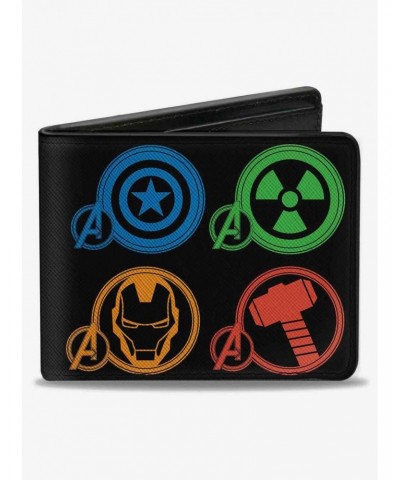 Marvel Avengers Superhero Logos Bifold Wallet $8.57 Wallets