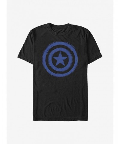 Marvel Captain America Woodcut Cap America T-Shirt $9.08 T-Shirts