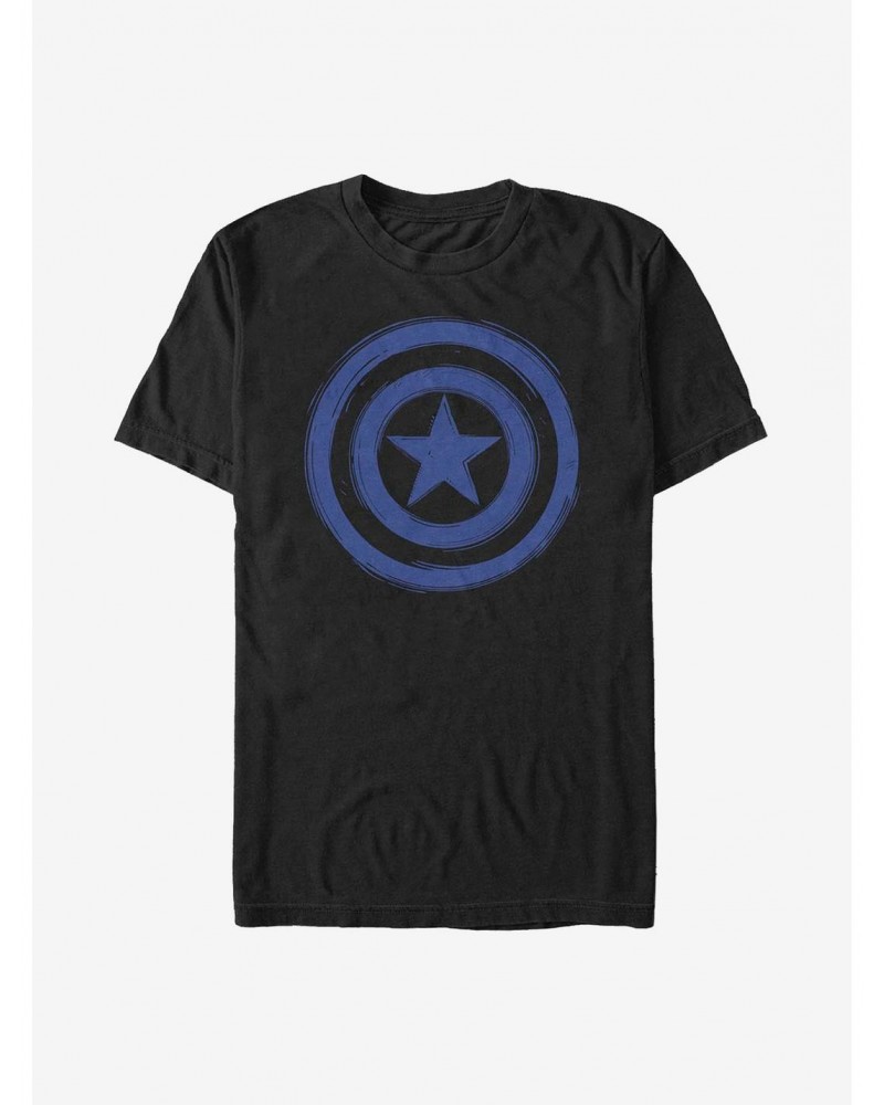 Marvel Captain America Woodcut Cap America T-Shirt $9.08 T-Shirts