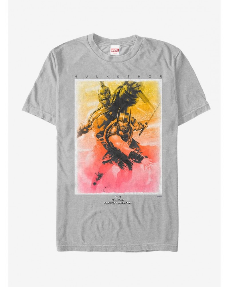 Marvel Thor: Ragnarok Hulk Watercolor Print T-Shirt $11.71 T-Shirts