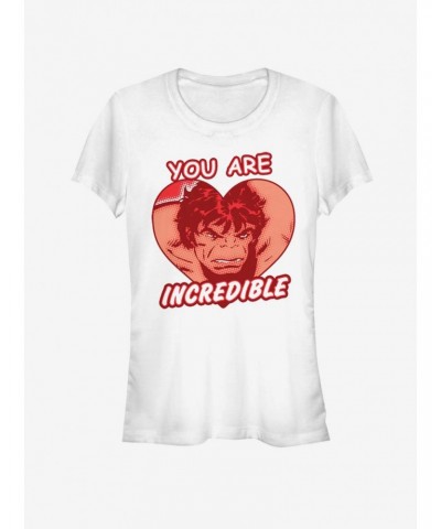 Marvel Hulk Incredible Heart Girls T-Shirt $10.71 T-Shirts