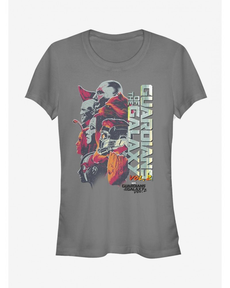 Marvel Guardians of the Galaxy Vol 2 Team Profile Girls T-Shirt $8.96 T-Shirts