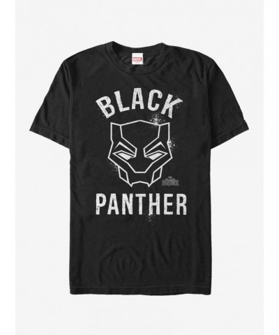 Marvel Black Panther Spray Paint Logo T-Shirt $11.47 T-Shirts
