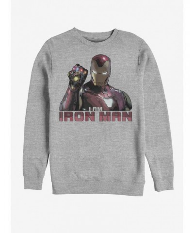 Marvel Avengers: Endgame Iron Man Stones Sweatshirt $17.34 Sweatshirts