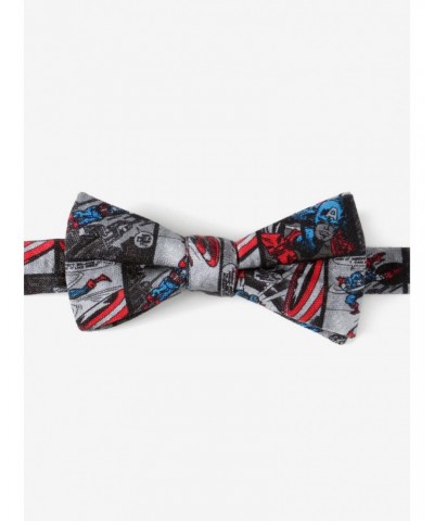 Marvel Captain America Comic Grey Bow Tie $17.02 Ties