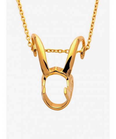 Marvel x RockLove Loki Helmet Pendant Necklace Gold $35.62 Merchandises