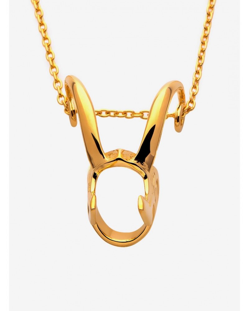 Marvel x RockLove Loki Helmet Pendant Necklace Gold $35.62 Merchandises