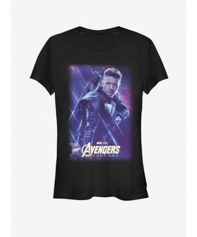 Marvel Avengers: Endgame Space Hawkeye Girls T-Shirt $8.96 T-Shirts