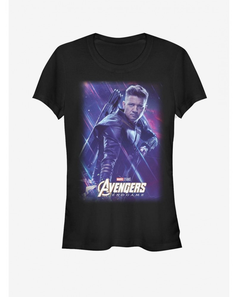 Marvel Avengers: Endgame Space Hawkeye Girls T-Shirt $8.96 T-Shirts