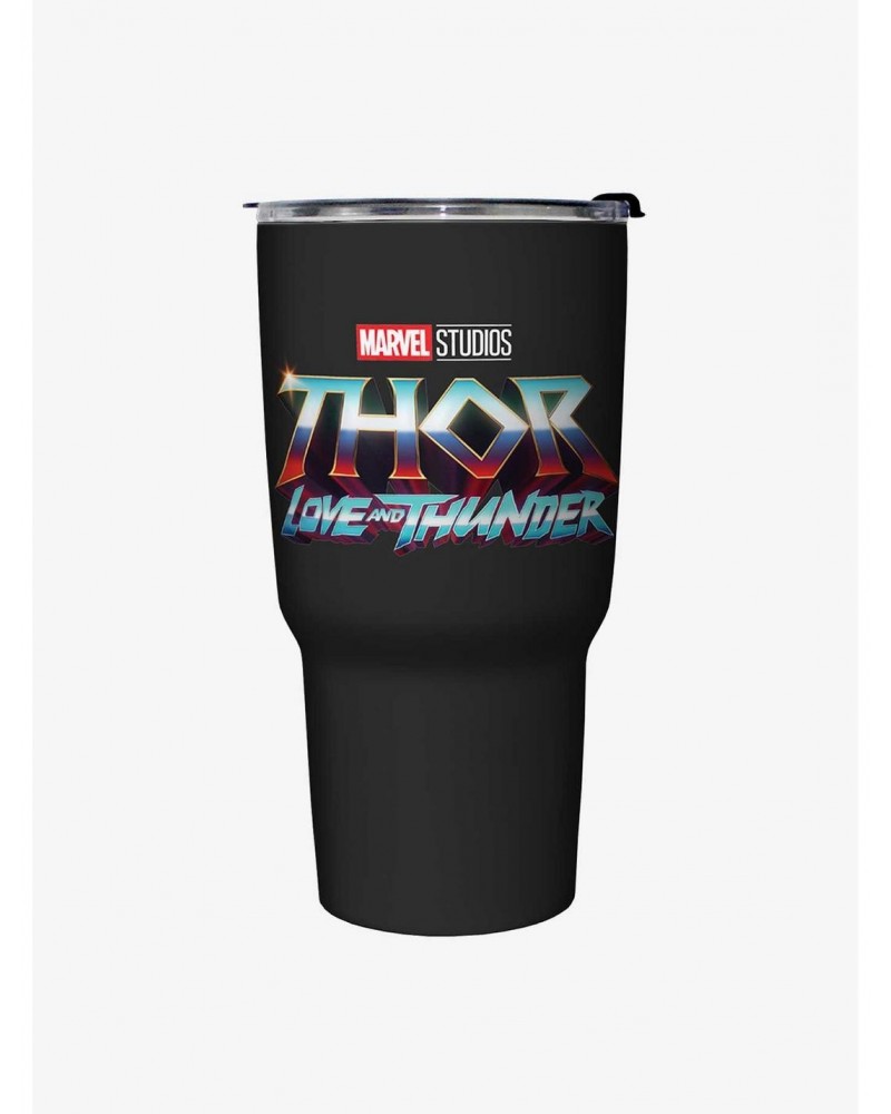 Marvel Thor: Love and Thunder Logo Travel Mug $11.96 Mugs