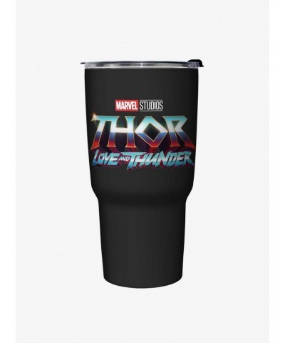 Marvel Thor: Love and Thunder Logo Travel Mug $11.96 Mugs