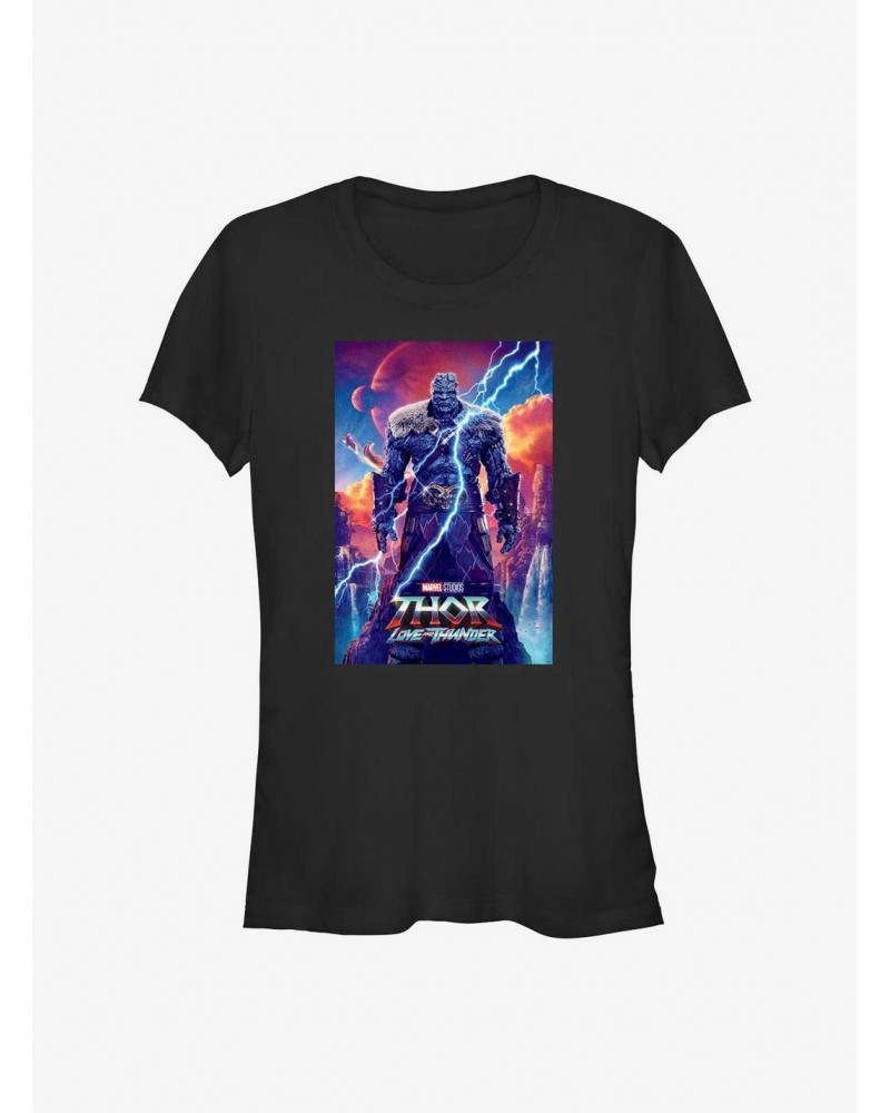 Marvel Thor: Love and Thunder Korg Movie Poster Girls T-Shirt $11.70 T-Shirts