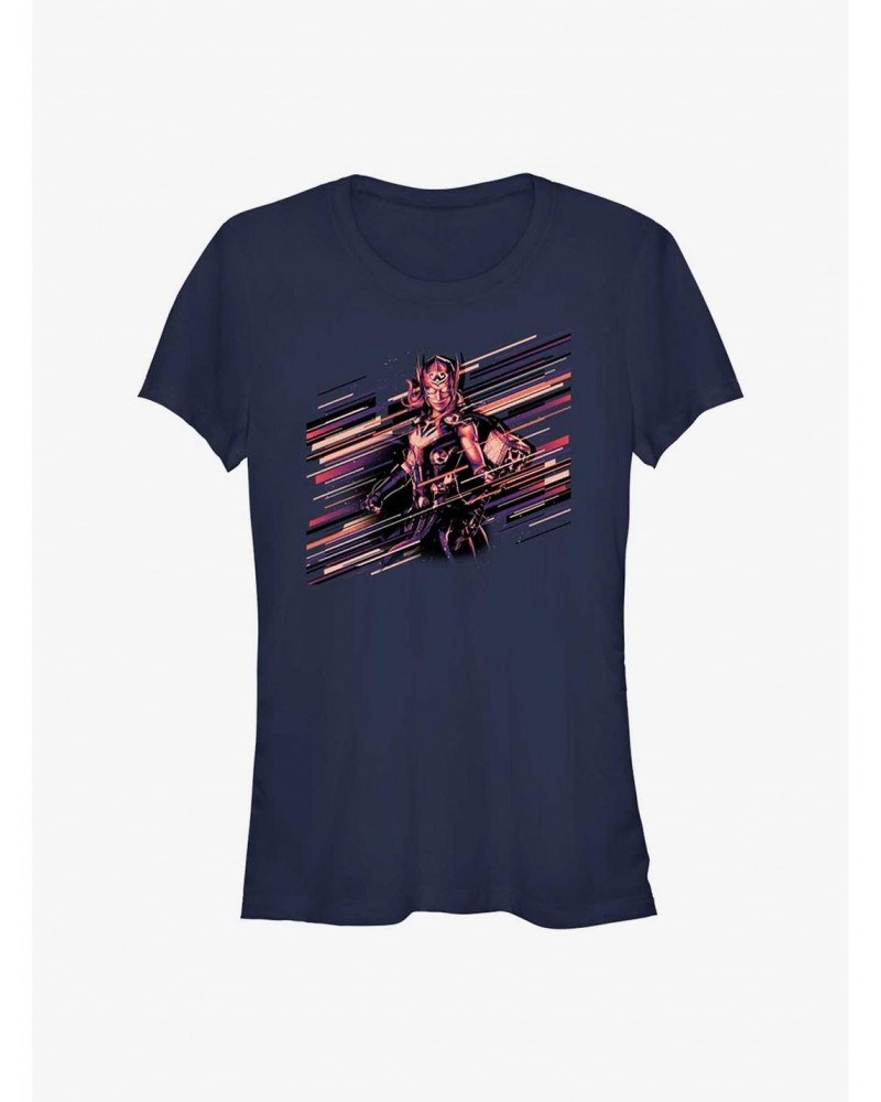 Marvel Thor: Love and Thunder Stripes Thor Girls T-Shirt $8.96 T-Shirts