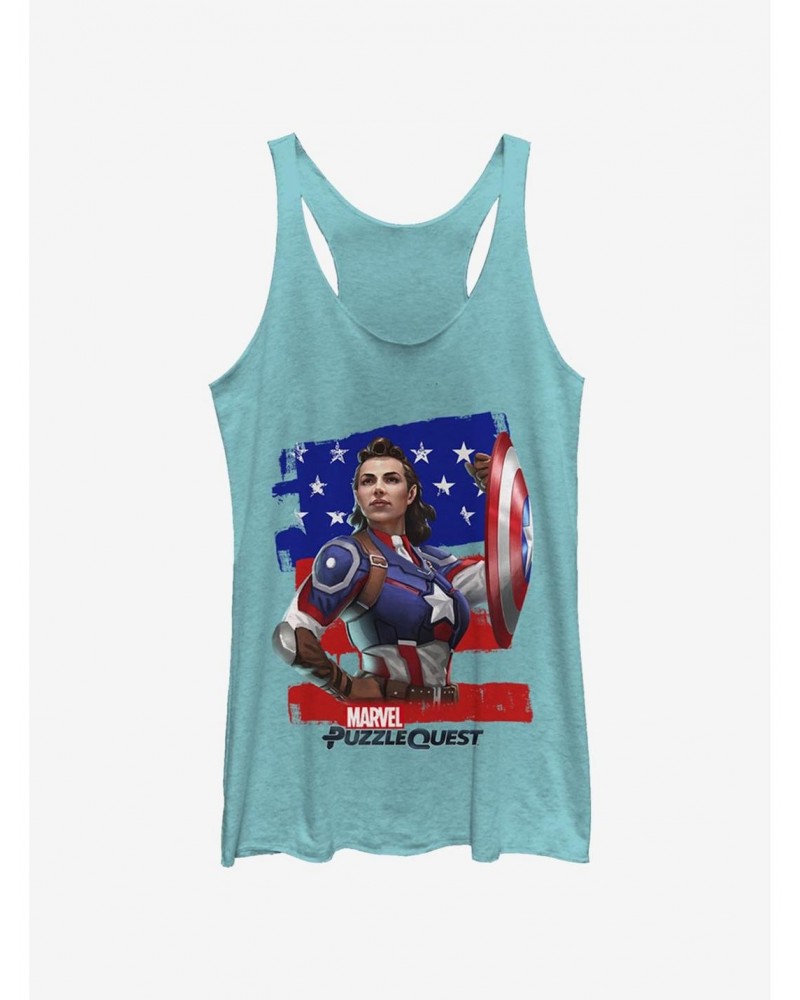 Marvel Captain America Hero Peggie Girls Tank $12.17 Tanks