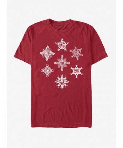 Marvel Avengers Power Snow Flakes T-Shirt $11.47 T-Shirts