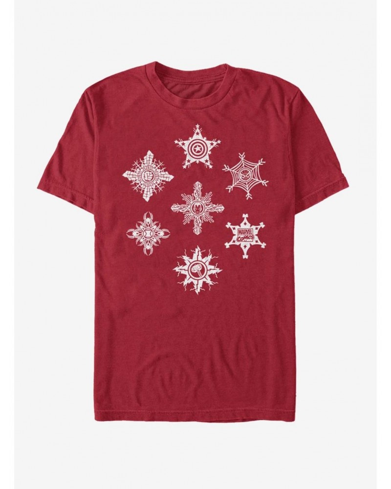 Marvel Avengers Power Snow Flakes T-Shirt $11.47 T-Shirts