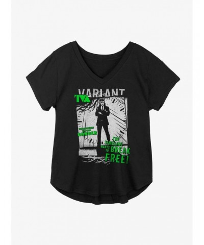 Marvel Loki TVA Time Displacement Girls Plus Size T-Shirt $13.29 T-Shirts