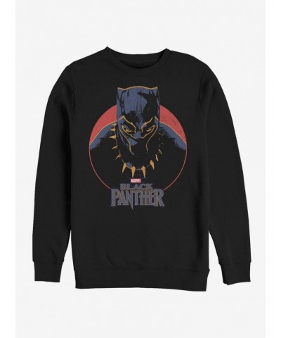 Marvel Black Panther 2018 Retro Circle Sweatshirt $18.45 Sweatshirts