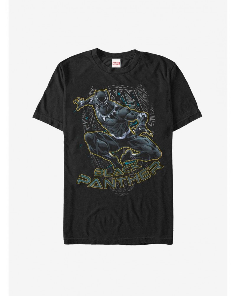 Marvel Black Panther Mask Outline T-Shirt $8.13 T-Shirts