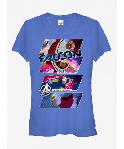 Marvel Falcon Panels Girls T-Shirt $12.45 T-Shirts