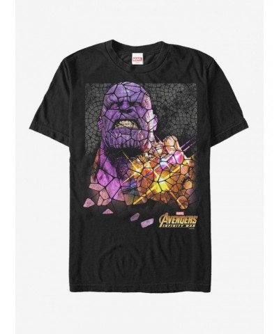 Marvel Avengers: Infinity War Thanos Stained Glass T-Shirt $9.08 T-Shirts