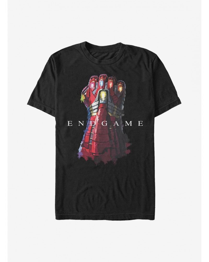 Marvel Iron Man Endgame Gaunlet T-Shirt $8.60 T-Shirts