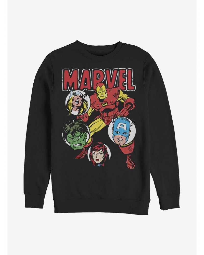 Marvel Avengers Squad Crew Sweatshirt $14.76 Sweatshirts