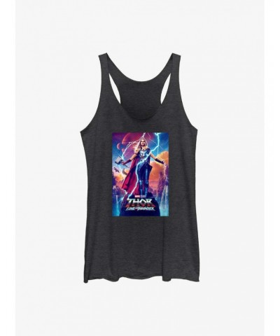 Marvel Thor: Love and Thunder Mighty Thor Movie Poster Girls Tank $12.17 Tanks