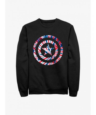 Marvel Captain America Tie-Dye America Sweatshirt $12.18 Sweatshirts