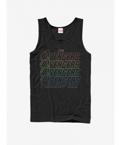 Marvel Avengers: Infinity War Rainbow Logo Tank $11.45 Tanks