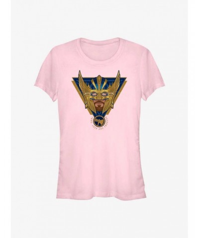 Marvel Thor: Love and Thunder Electric Triangle Badge Girls T-Shirt $11.70 T-Shirts