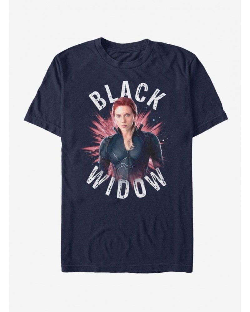 Marvel Avengers Endgame Black Widow Burst T-Shirt $9.80 T-Shirts