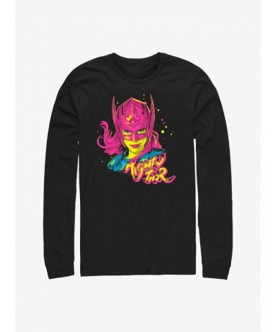 Marvel Thor: Love And Thunder Pop Art Thor Long Sleeve T-Shirt $14.15 T-Shirts