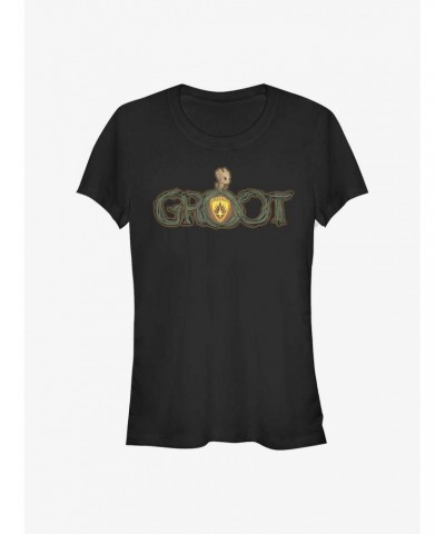 Marvel Guardians Of The Galaxy Groot Smoke Girls T-Shirt $8.47 T-Shirts