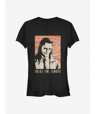 Marvel Loki Time Always Girls T-Shirt $9.21 T-Shirts