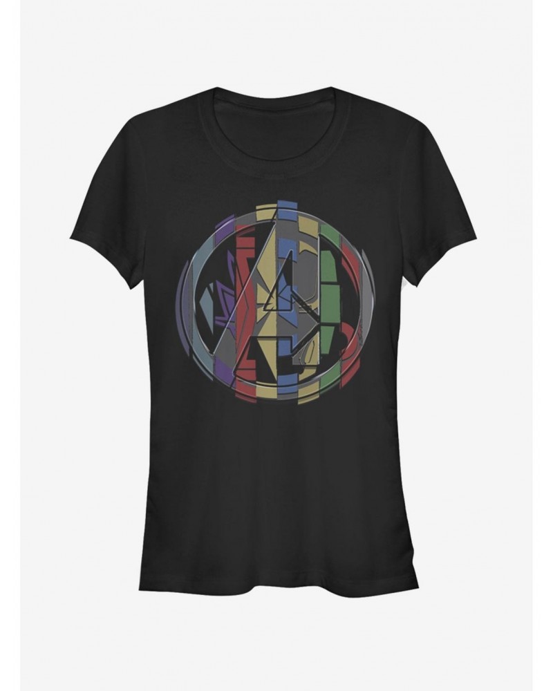 Marvel Avengers: Endgame Badge Mashup Girls T-Shirt $8.47 T-Shirts