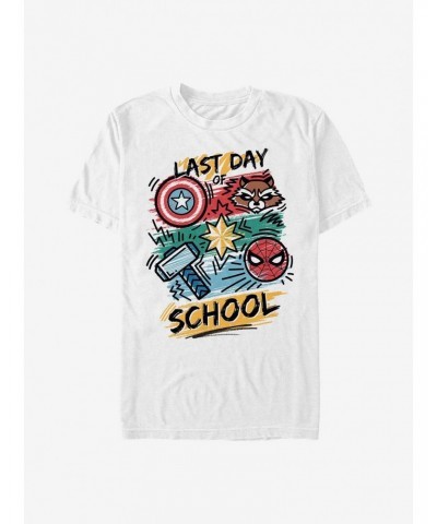 Marvel Avengers Last Day Of School T-Shirt $11.23 T-Shirts