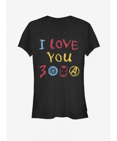 Marvel Avengers: Endgame Love Hand Drawn Girls T-Shirt $12.45 T-Shirts