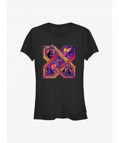 Marvel Thor: Love and Thunder Thor X Lockup Girls T-Shirt $8.72 T-Shirts