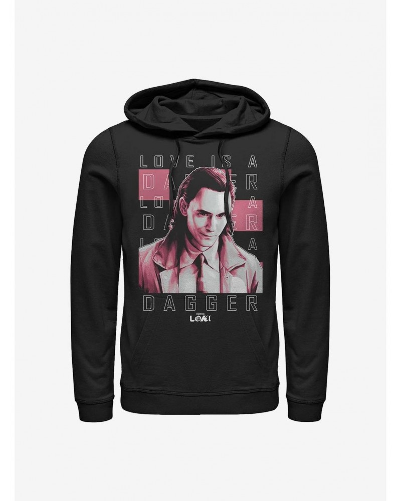 Marvel Loki Love Is A Dagger Hoodie $14.37 Hoodies