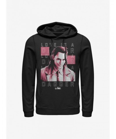 Marvel Loki Love Is A Dagger Hoodie $14.37 Hoodies