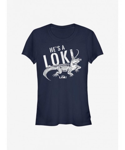 Marvel Loki He's A Loki Alligator Girls T-Shirt $11.70 T-Shirts