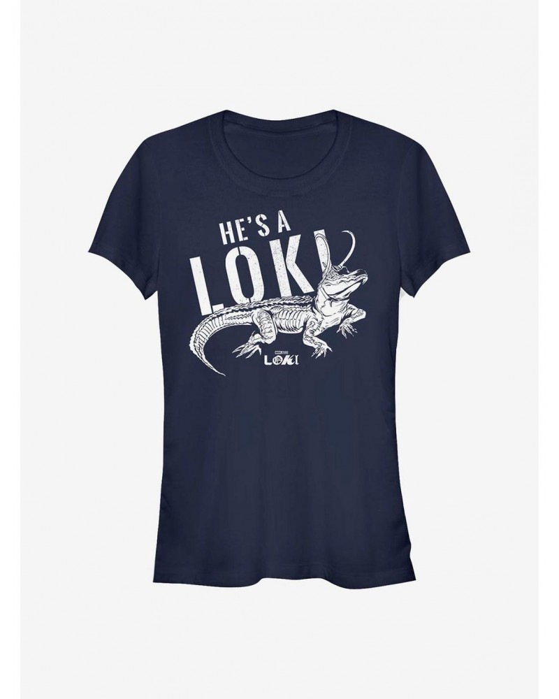 Marvel Loki He's A Loki Alligator Girls T-Shirt $11.70 T-Shirts